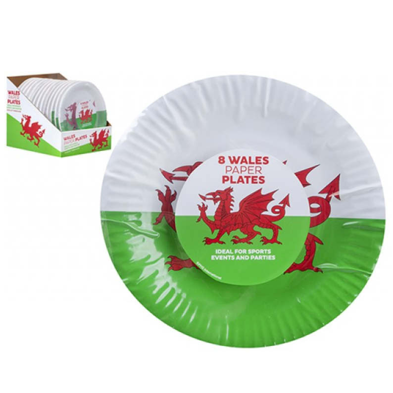 Welsh Paper Plates Party Supplies