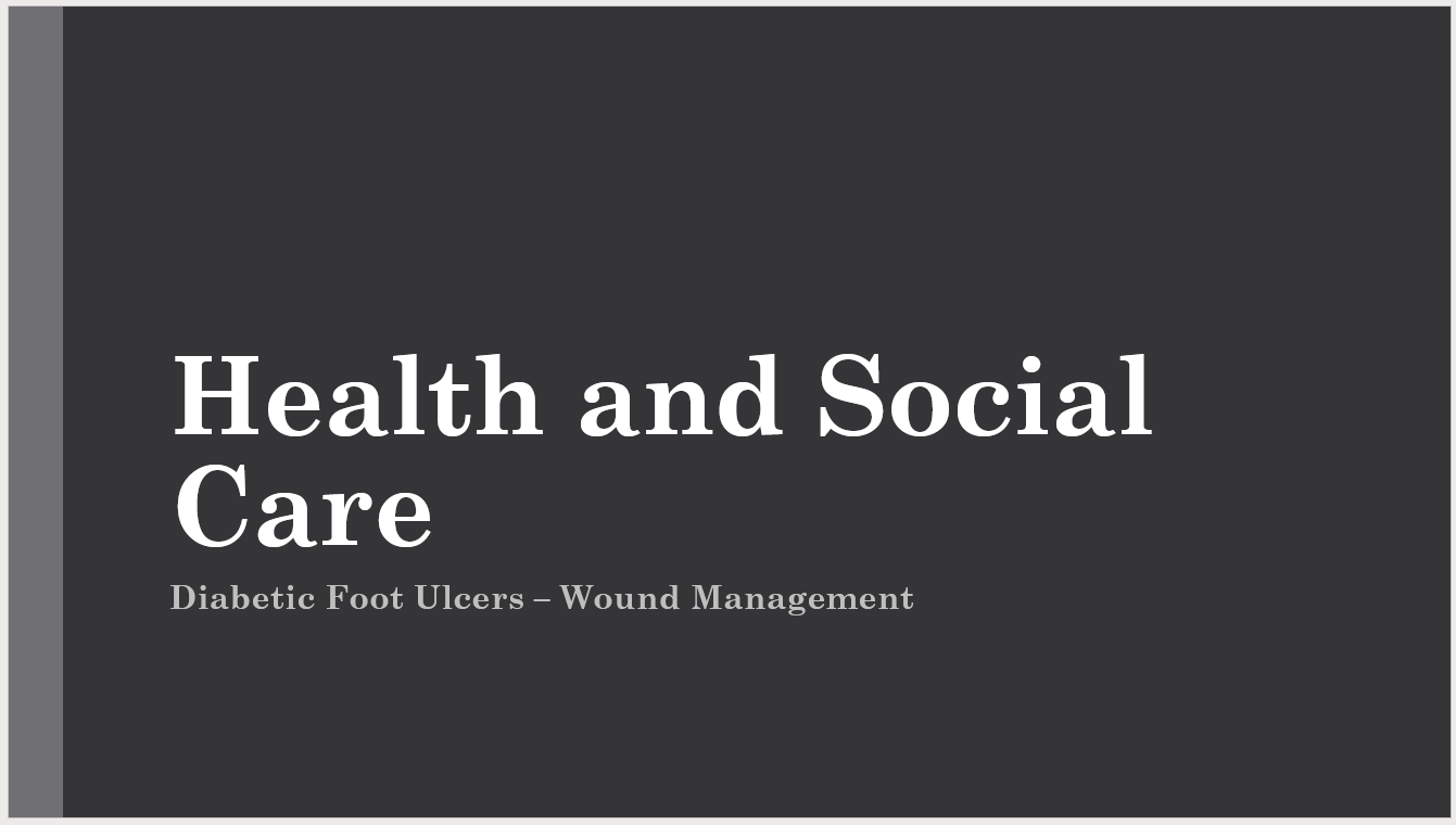Diabetic Foot and Ulcers Health and Social Care Training Resources