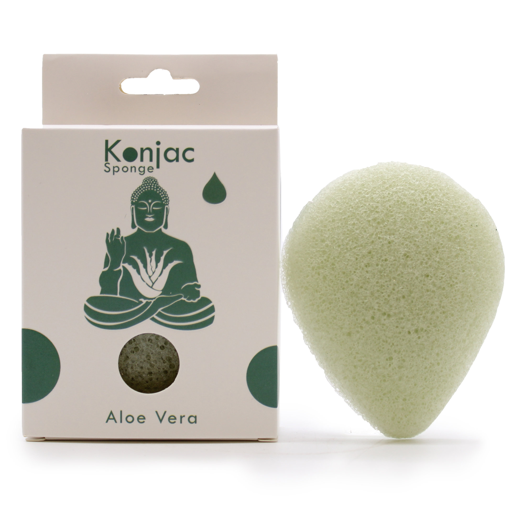 Aloe Vera Teardrop Konjac Sponge Healing