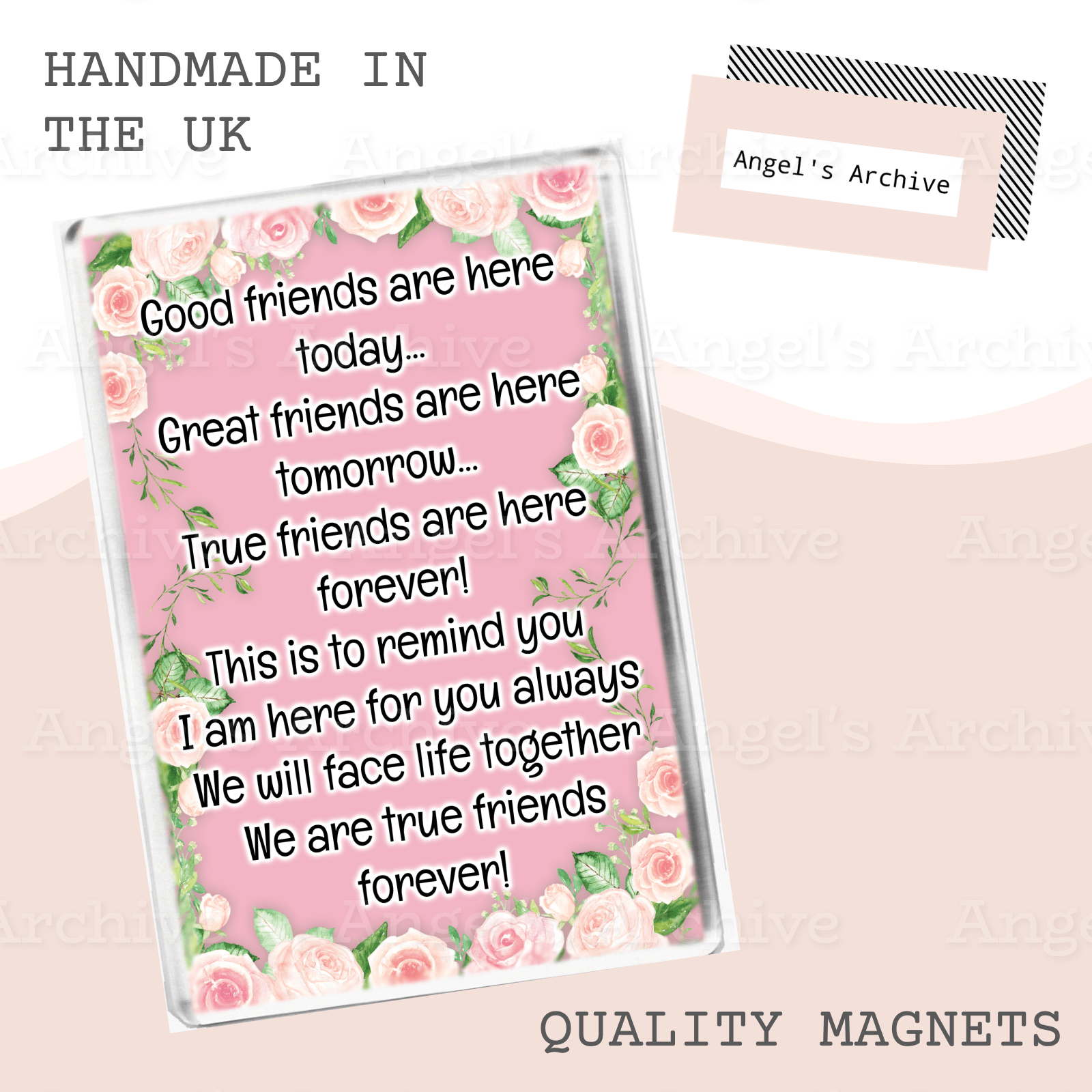 True Friends Forever Friendship Poem Gift