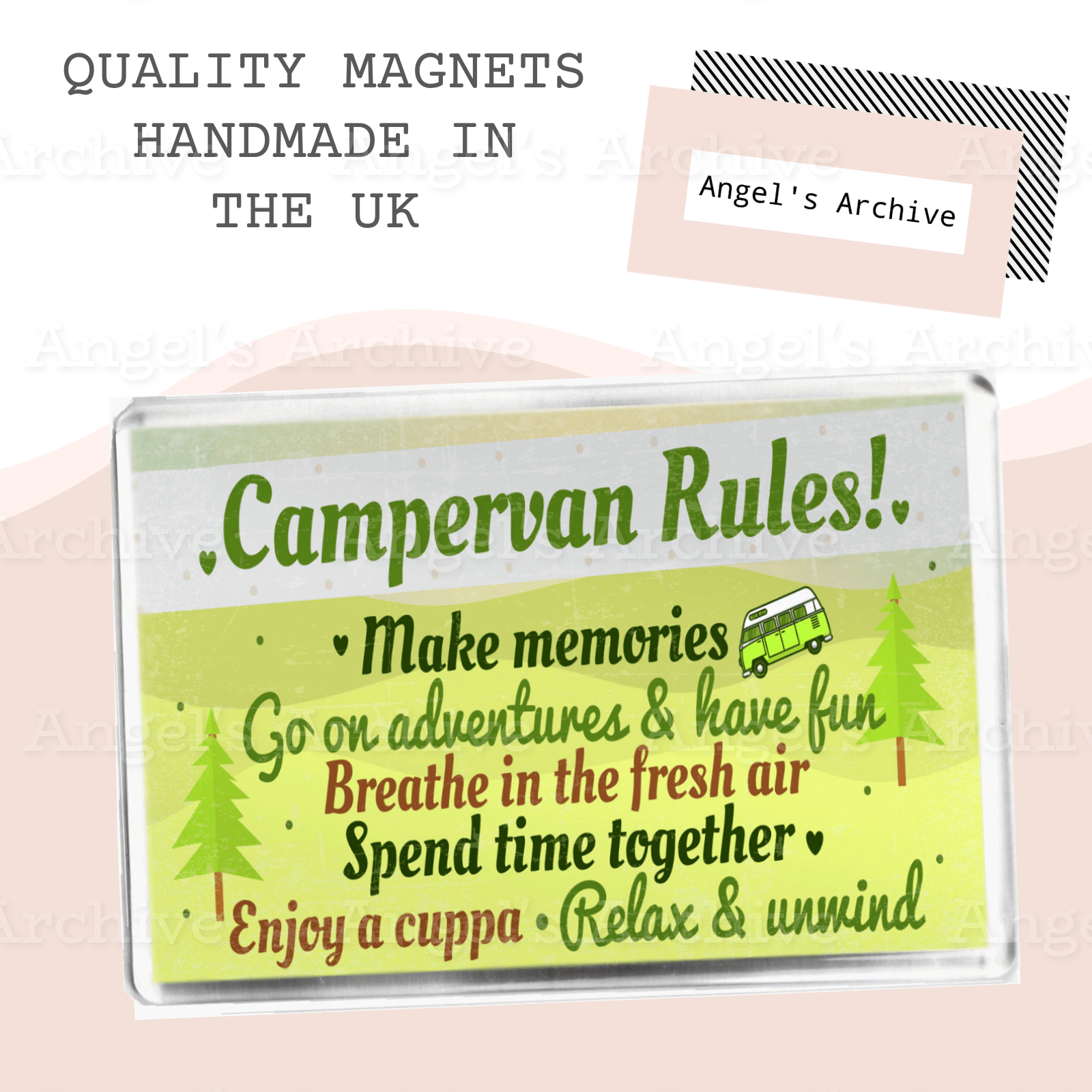 Campervan Rules Funny Caravan Holiday Quote Gift