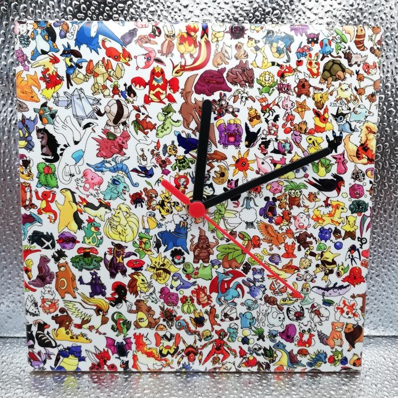 Pokemon Ceramic Tile Wall Clock