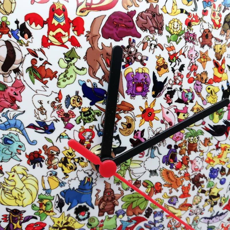 Pokemon Ceramic Tile Wall Clock