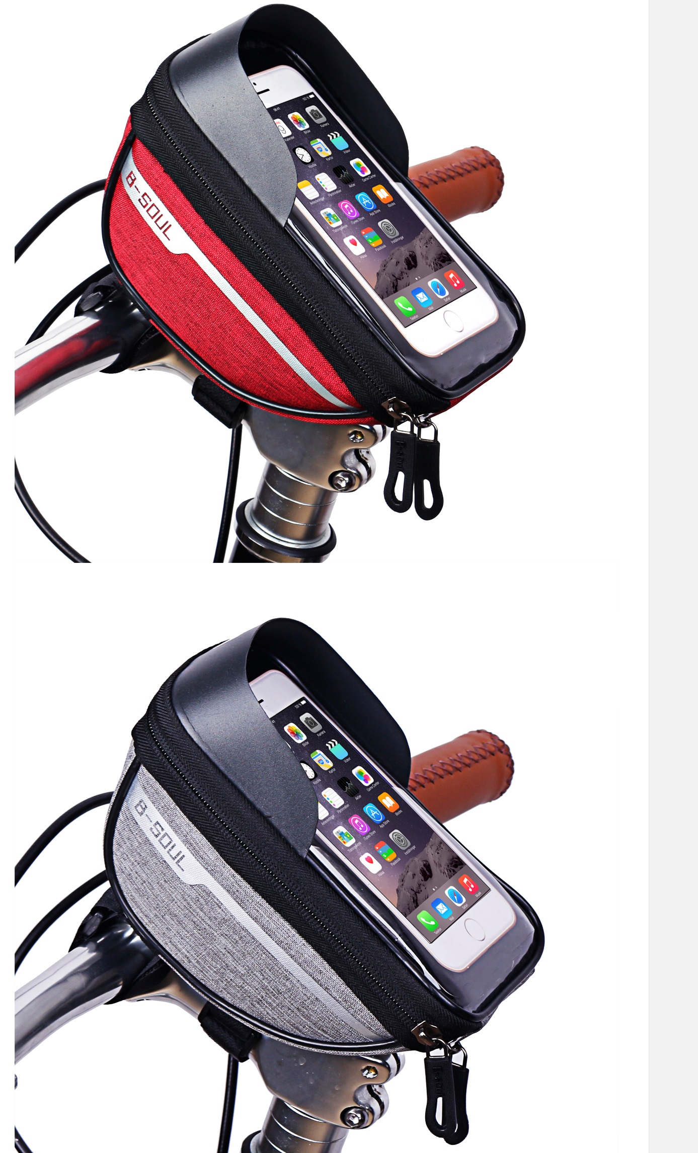 Bicycle phone holder bag