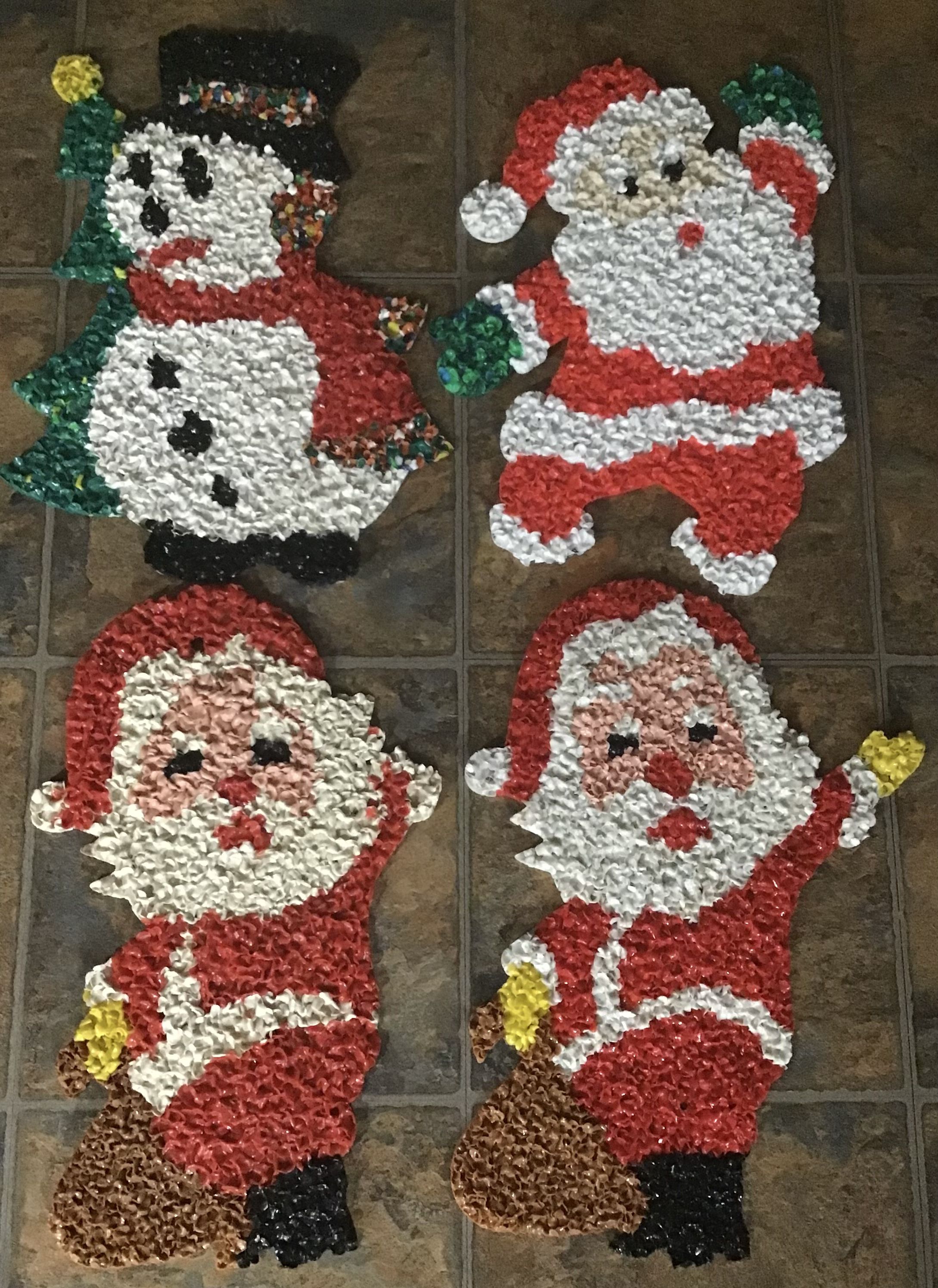 Melted Plastic Popcorn Holiday Decorations