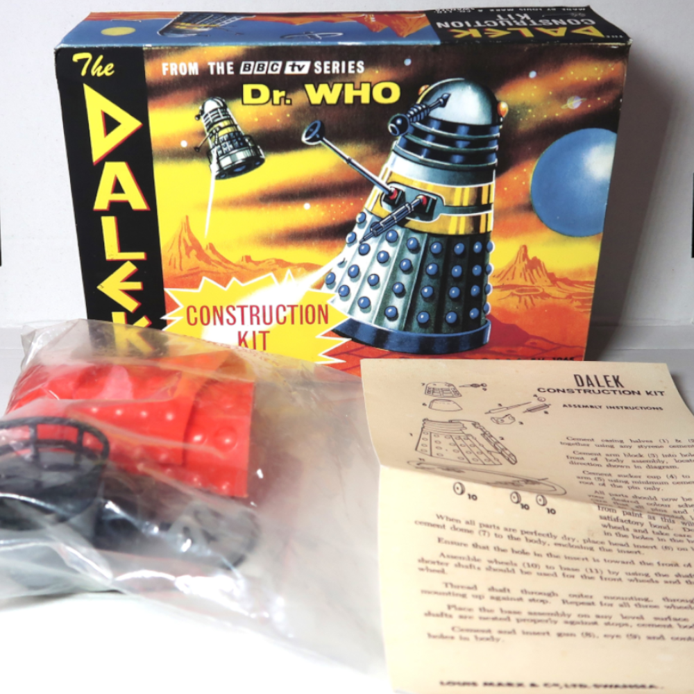 Marx Doctor Who Dalek Construction Kit 1965 + Reproduction Box