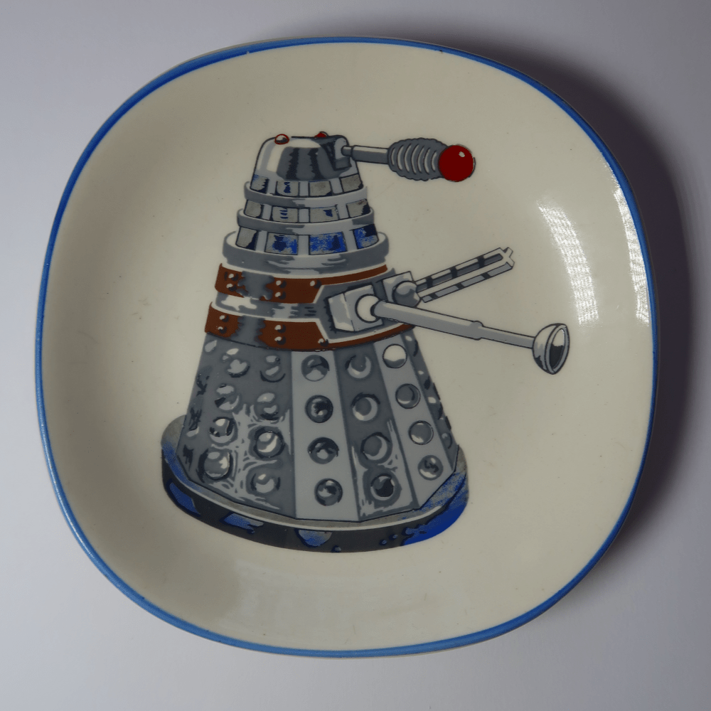 Doctor Who Dalek BBC TV J.H.Weatherby & Sons Small 5 inch Plate 1965