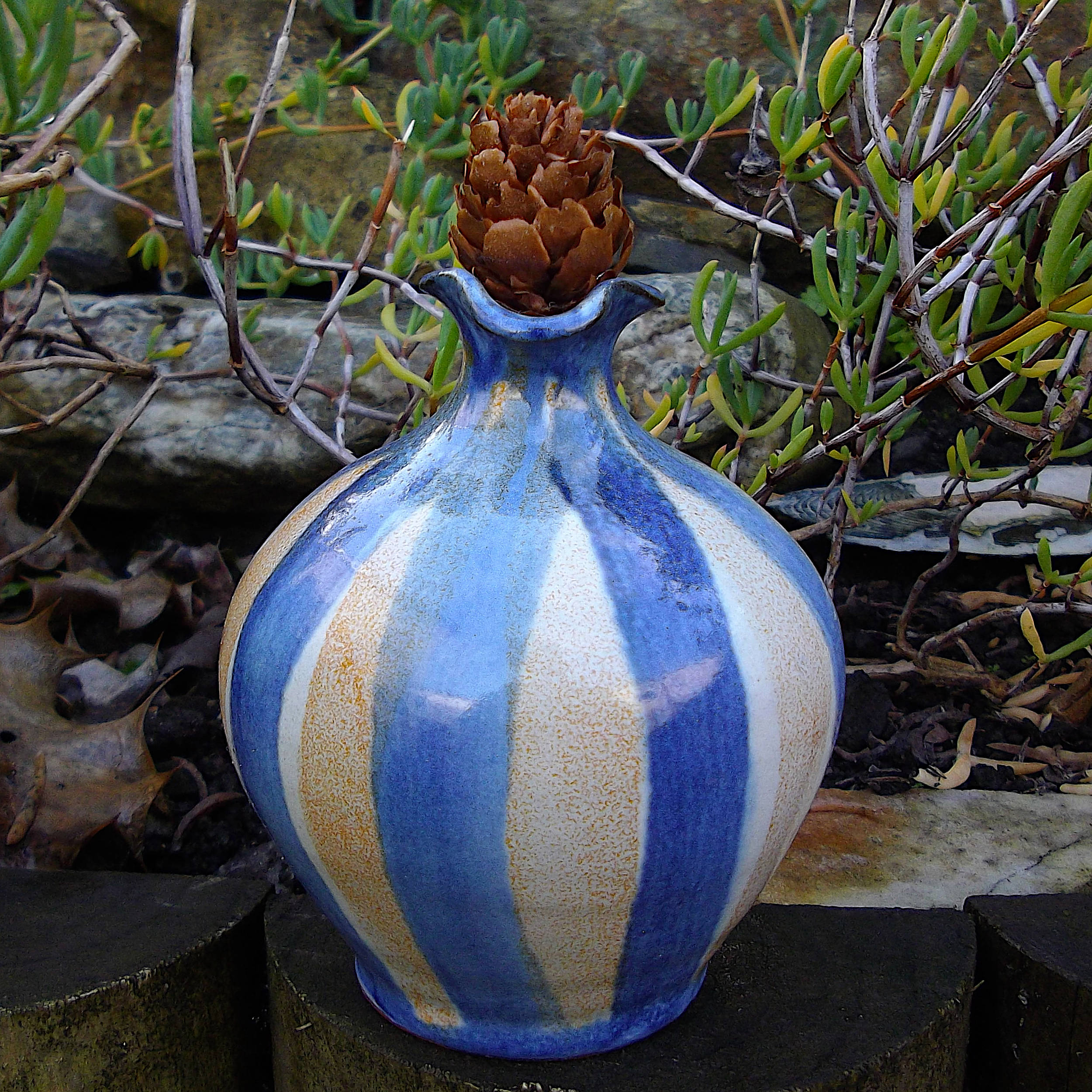 Buy Now Cornish Tintagel Pottery Oil Jugs Cruets Pots.