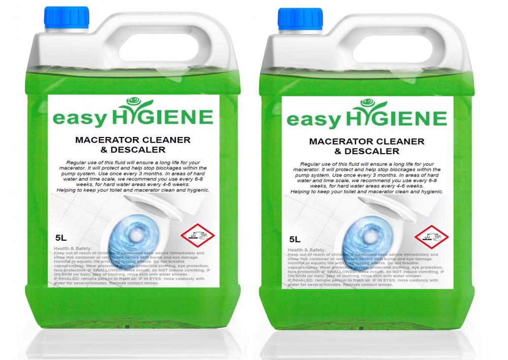 10L 2x 5 LITRE Macerator Toilet Descaler Cleaner for Septic Saniflo