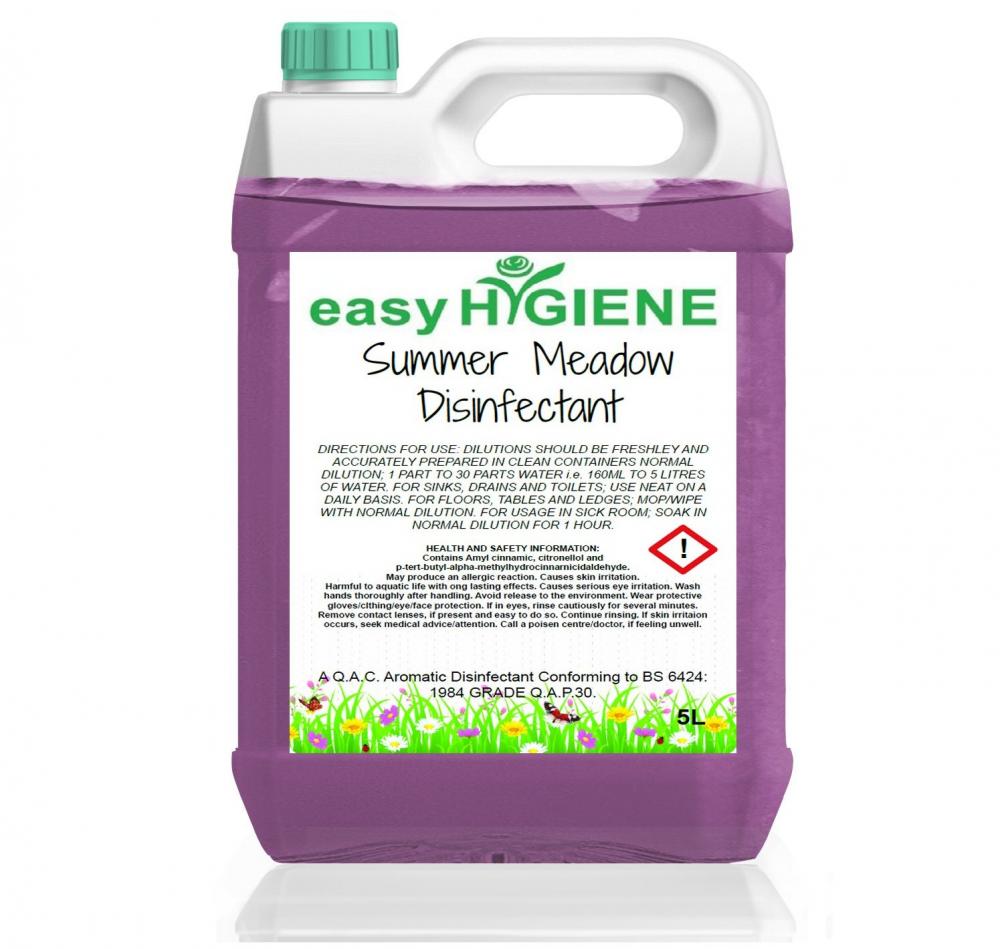 5 Litre SUMMER MEADOW Disinfectant 5L FRAGRANCE Kennel Cleaner Patio