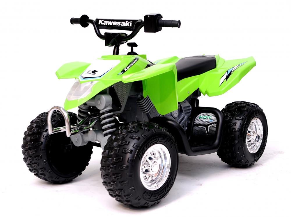 Kawasaki Electric Quad Bike Kids 12v ATV Ride On Car Boys Girls Battery