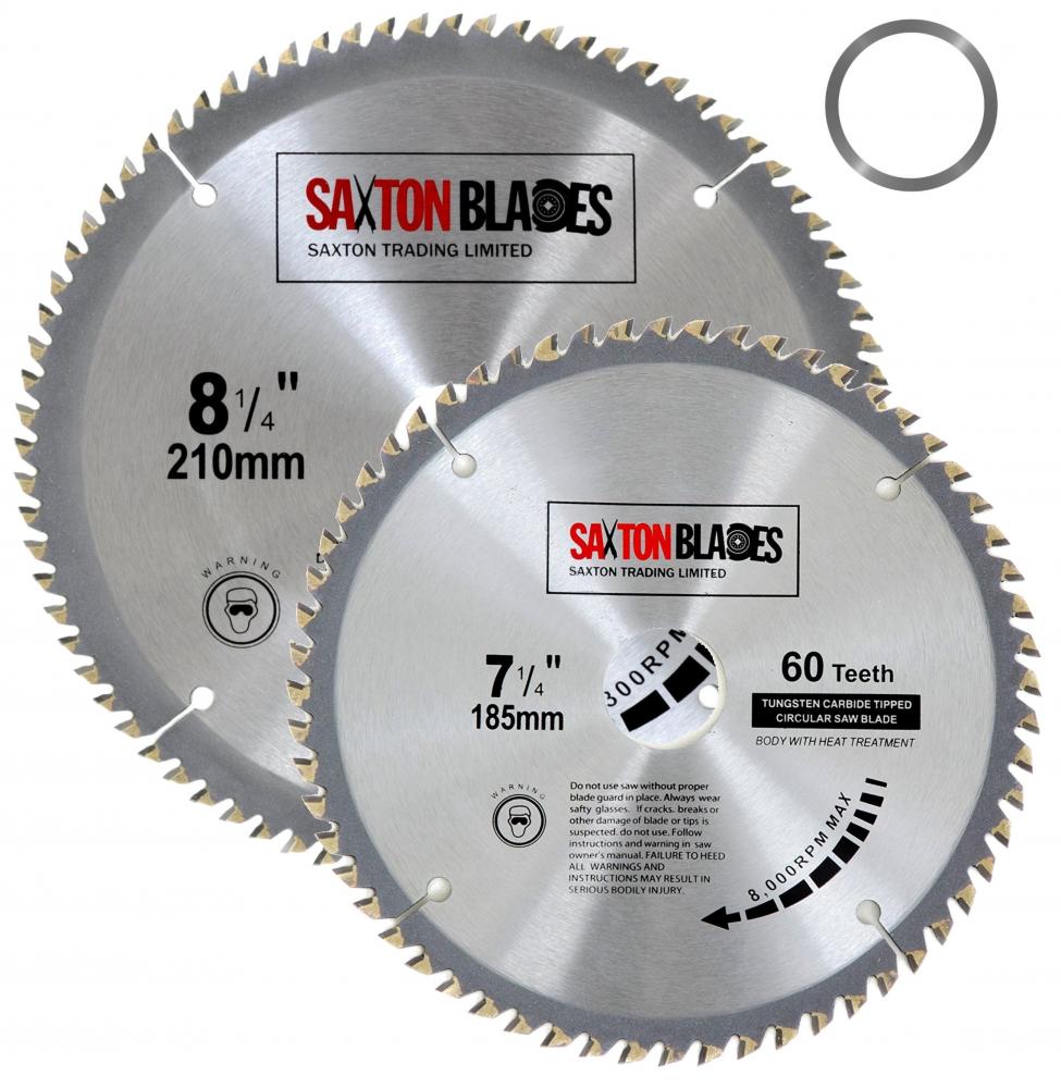 Saxton Circular Wood Saw Blades 185mm 210mm fits Evolution Rage Saws 25.4mm Ring eBay