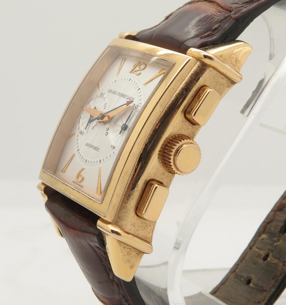 Girard Perregaux Vintage Chronograph 18k Yellow Gold Watch Ref 2599 eBay