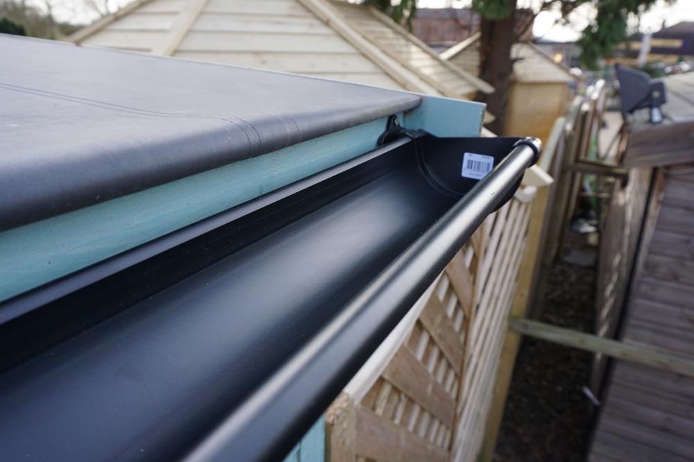 PVC Guttering Kits for Waltons Wooden Sheds Summerhouses Log Cabins