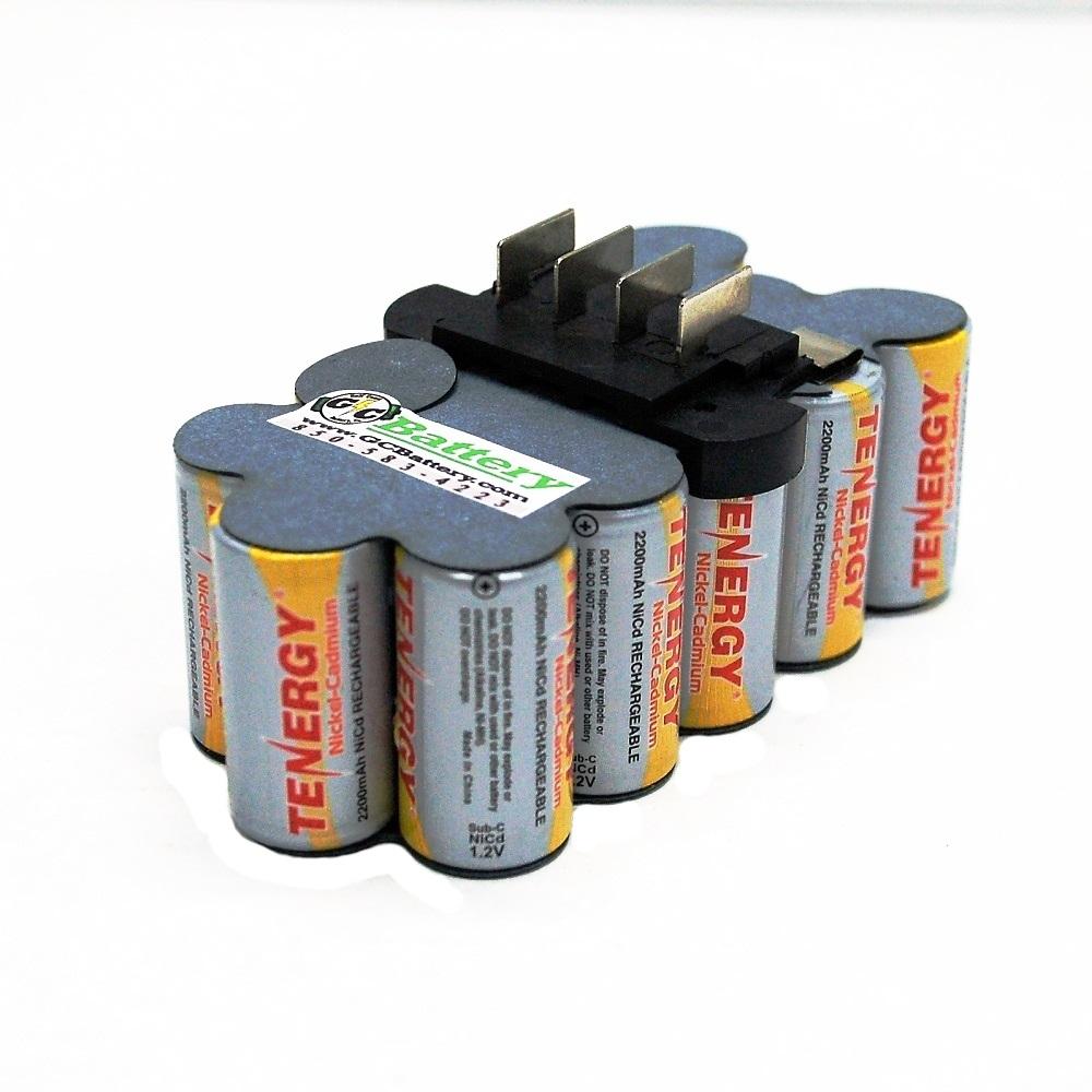 RIDGID 18V Battery Replacement Internals Tenergy 2.2Ah NiCd PVC wrapped