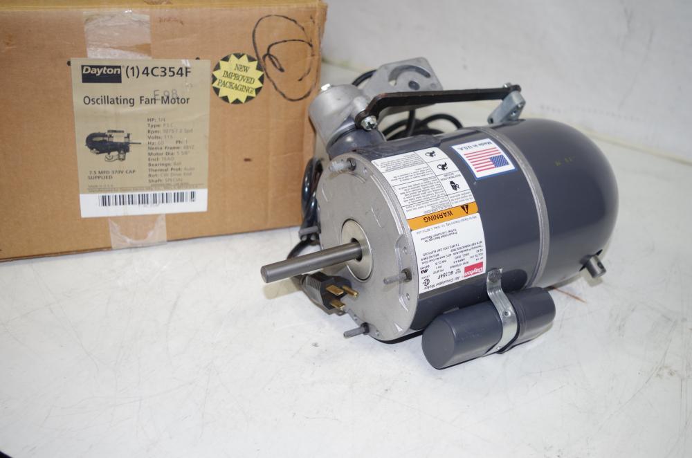 DAYTON 1/4HP 4C354F AIR CIRCULATOR OSCILLATING FAN MOTOR 115VAC 60HZ