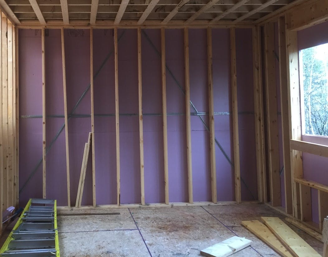 Exterior Walls Insulation Job Preparation on Guides