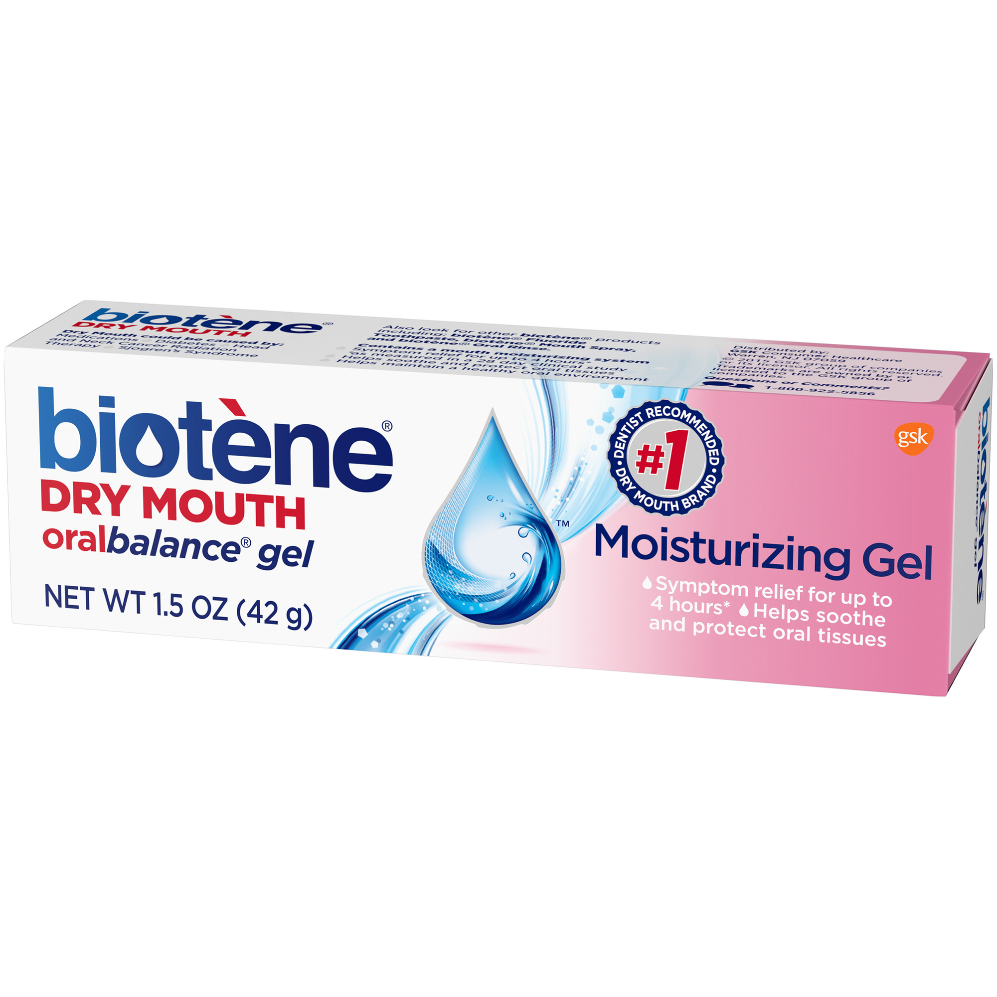 Biotene Oral Balance, Dry Mouth Relief Moisturizing Gel, 1.5 oz