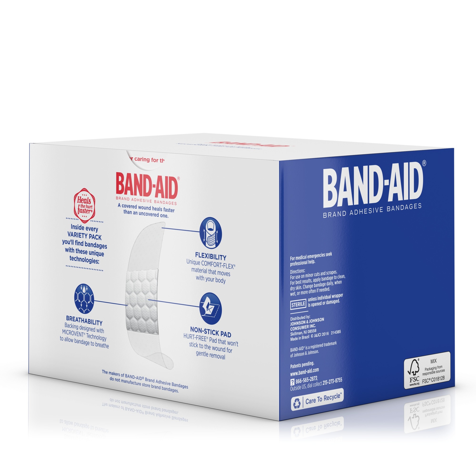 BandAid Sheer Variety Pack Assorted, 280 ea