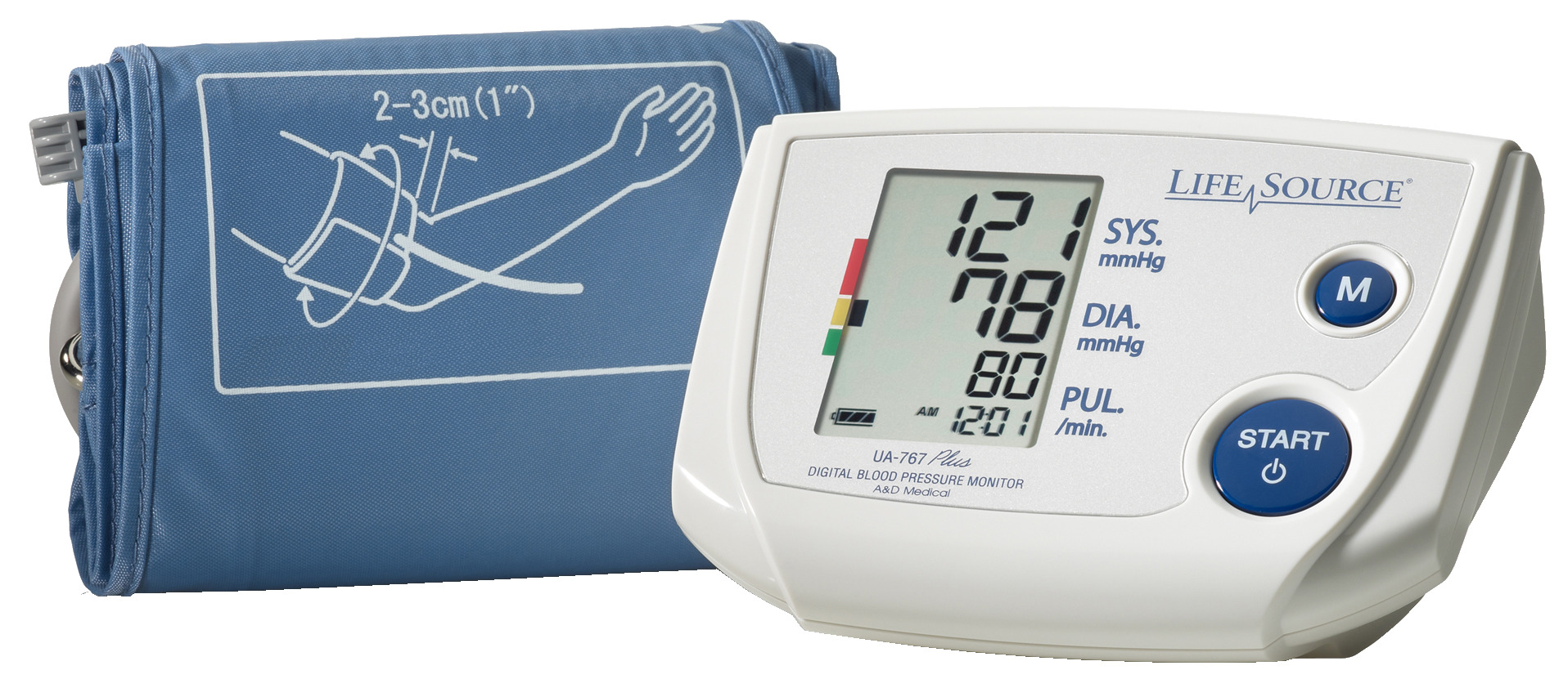 Lifesource Automatic Arm Blood Pressure Monitor with Small Cuff