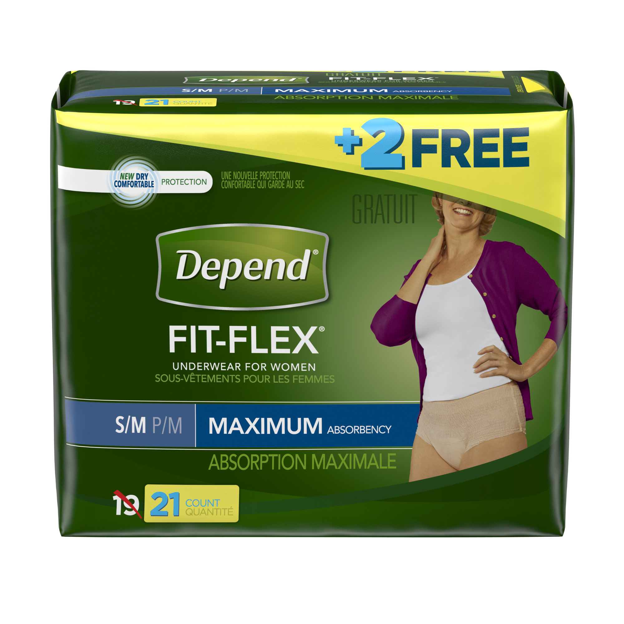 Depend Underwear for Women, Maximum Absorbency, S/M