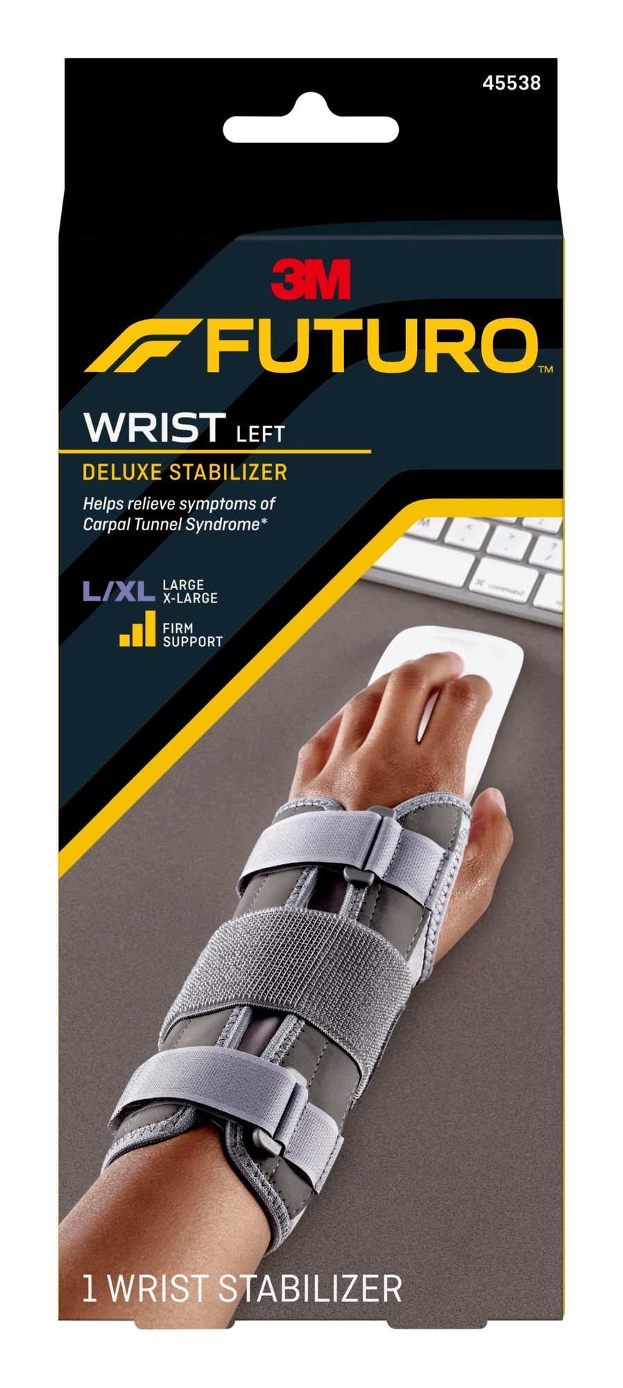 FUTURO Deluxe Wrist Stabilizer, Left, L/XL