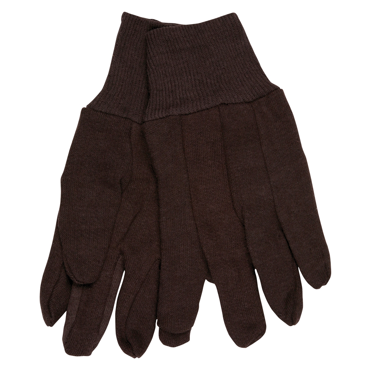 Memphis 7100P Men's 100 Cotton Brown Jersey Gloves