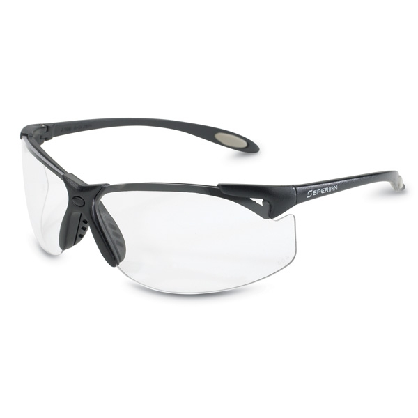 North A900 Series Safety Glasses Black Frame Clear AF Lens ANSI and CSA Approved