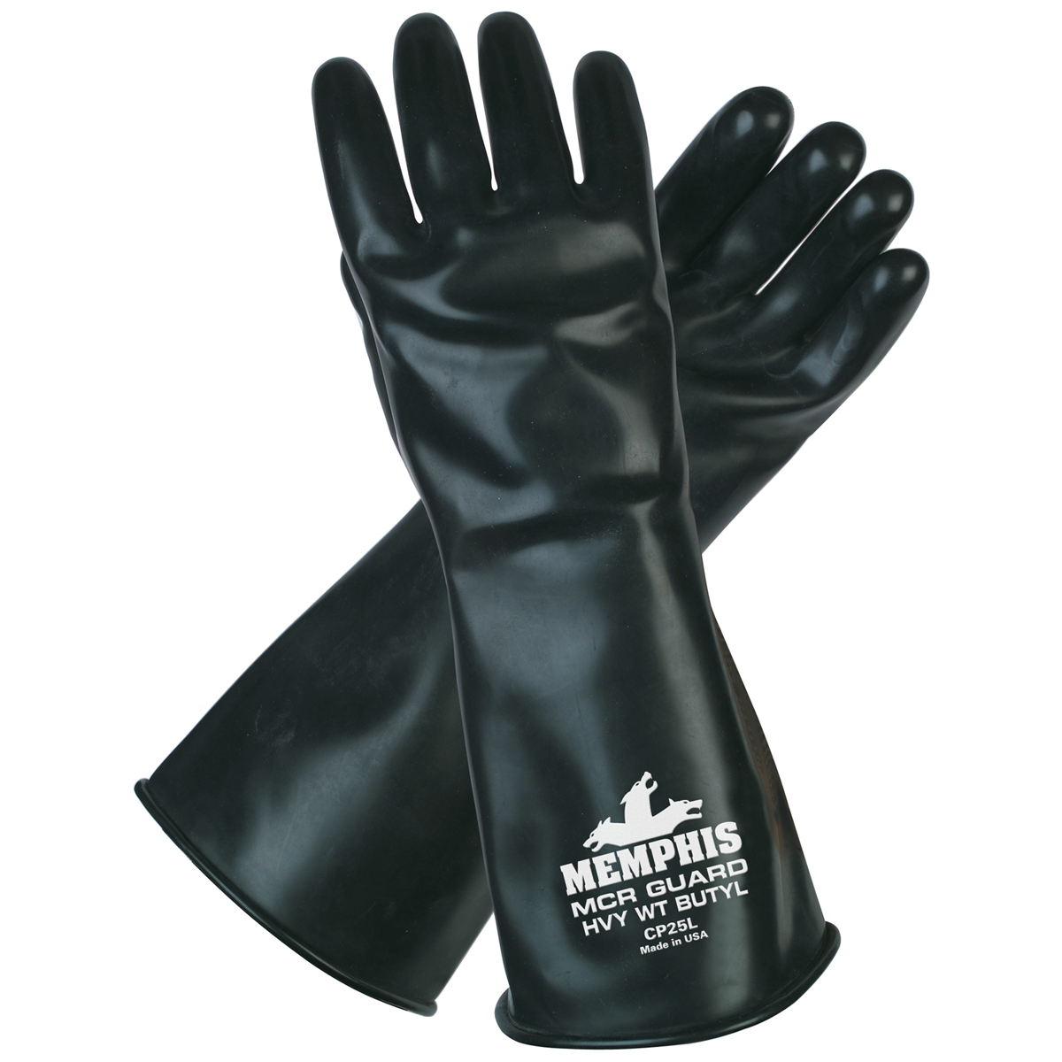 Memphis Gloves Butyl Gloves 25 mil Smooth Finish