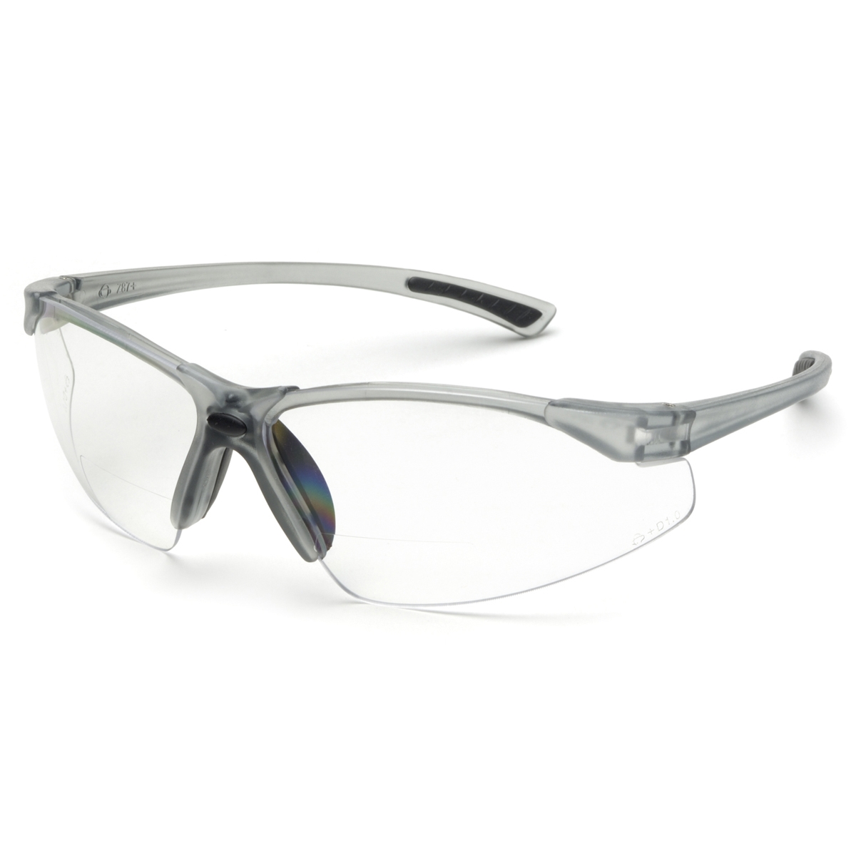 Elvex RX200 Elite Safety Glasses Gray Frame Clear Bifocal Lens