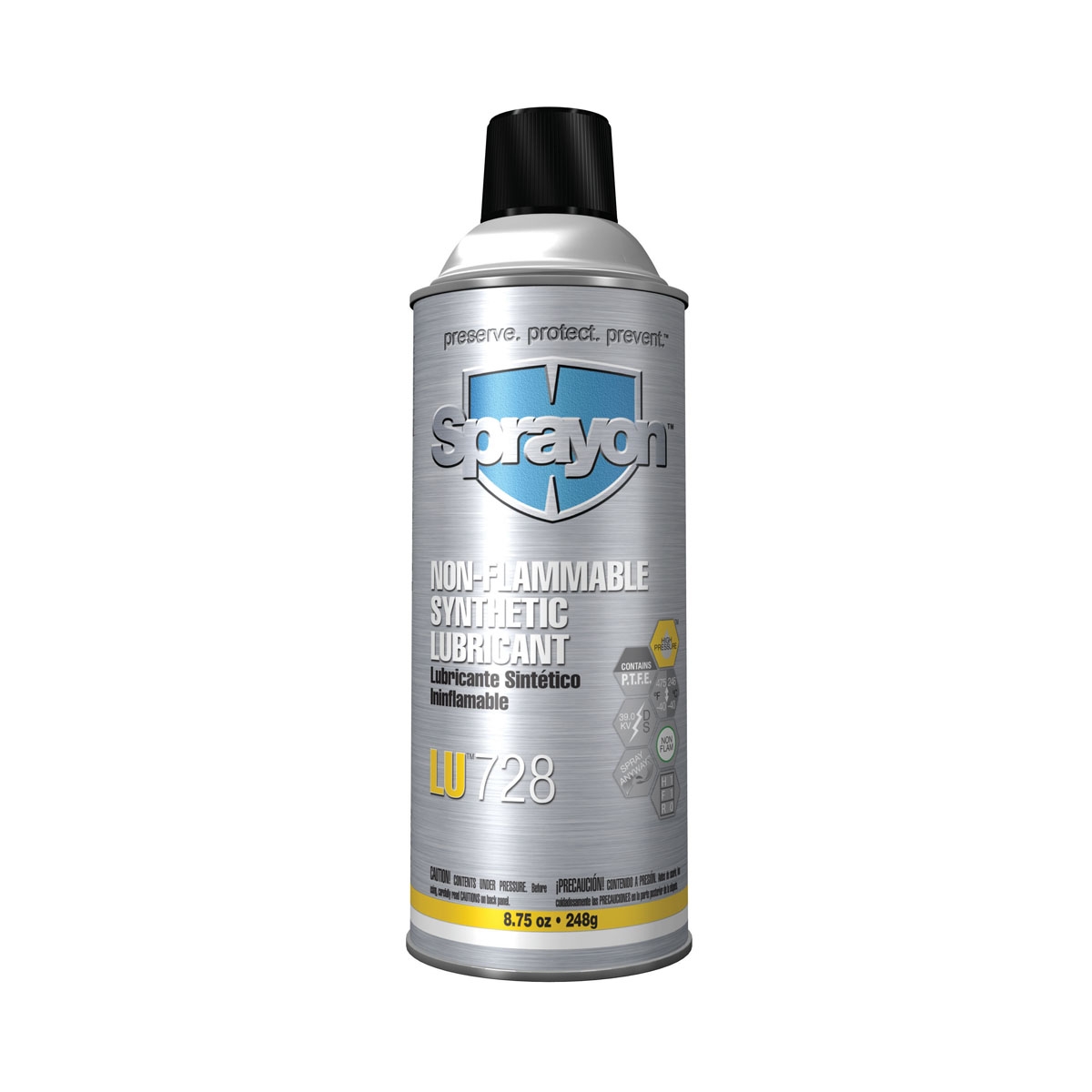 Sprayon LU 728 NonFlammable Synthetic Lubricant 8.75 oz Aerosol