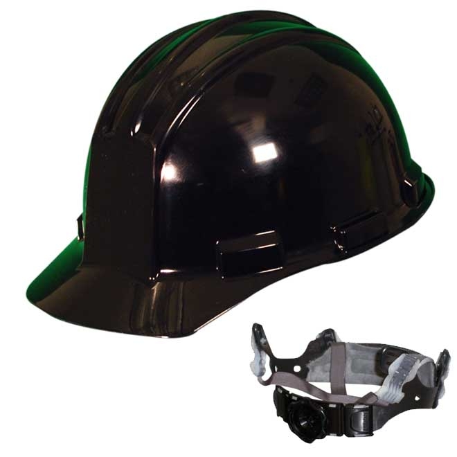 Bullard S51BKR Standard Hard Hat Ratchet Suspension Black