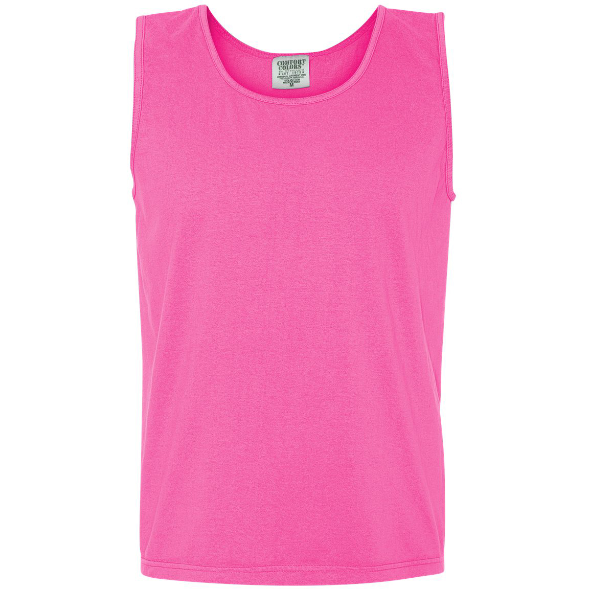 Comfort Colors 9360 Garment Dyed Heavyweight Ringspun Tank Top Neon Pink