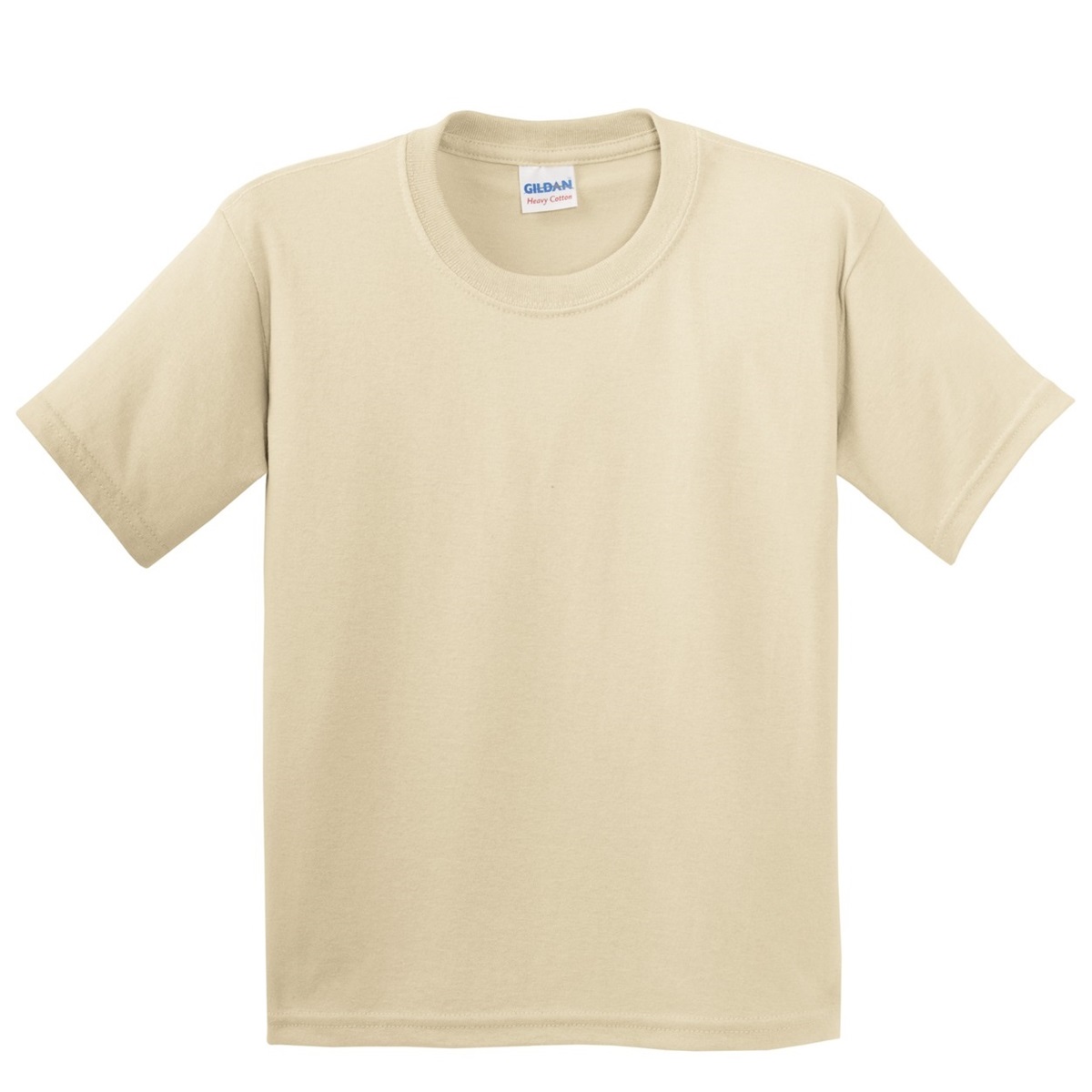 Gildan 5000B Youth Heavy Cotton TShirt Sand