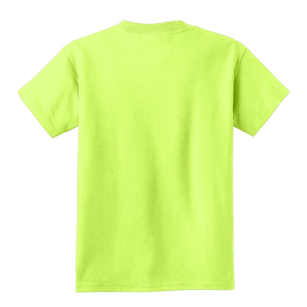 Port & Company PC54Y Youth 5.4oz 100 Cotton TShirt Neon Yellow