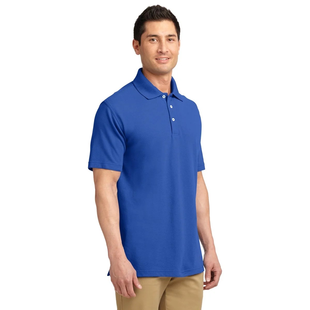 Port Authority K800 EZCotton Pique Polo Cobalt Blue