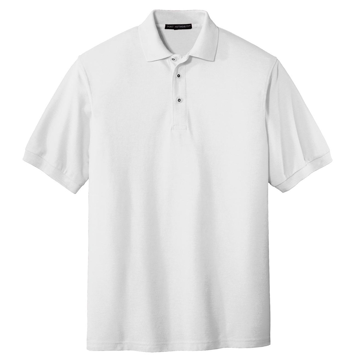 Port Authority K500 Silk Touch Polo White