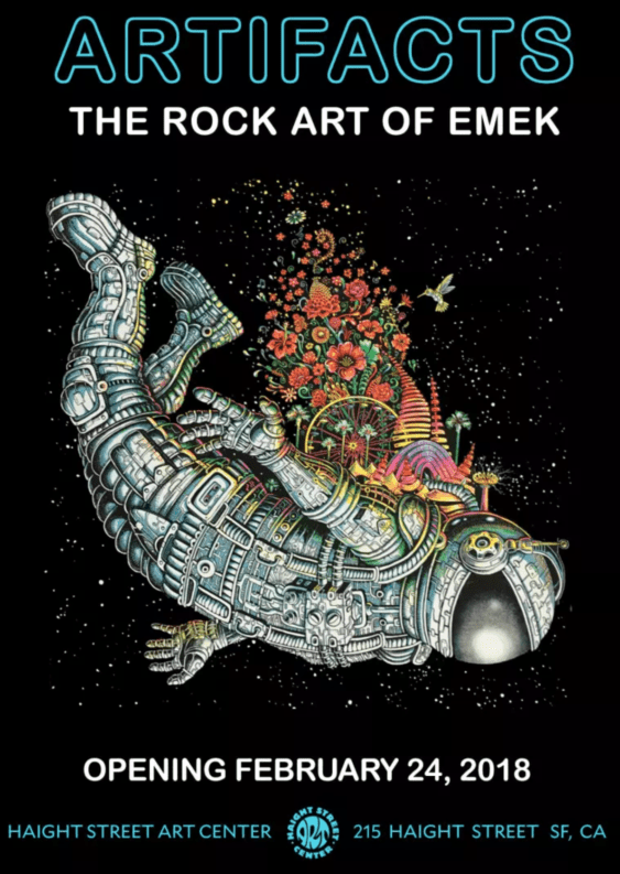 emek 2023 trps festival posters Noise Pop's Concert Poster Art Show "The Rock Art of Emek" SF