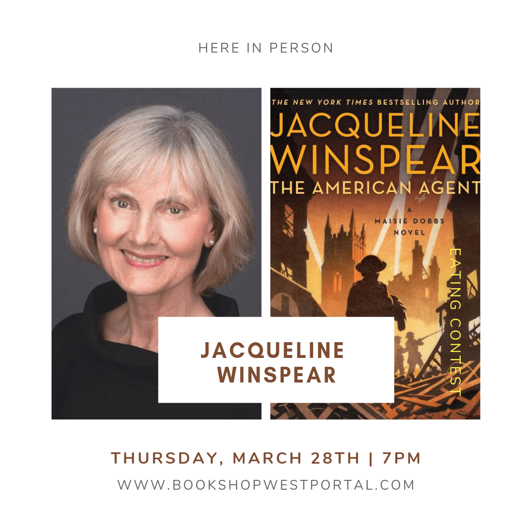 Jacqueline Winspear Author Talk The American Agent SF
