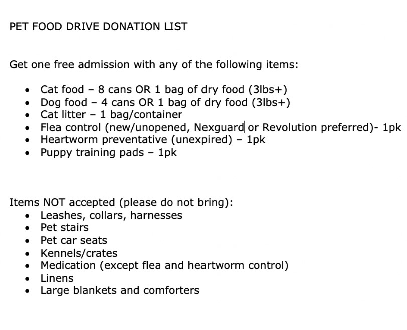 CANCELED for 2020 Pet Food Drive & 1 Rides Alameda County Fair