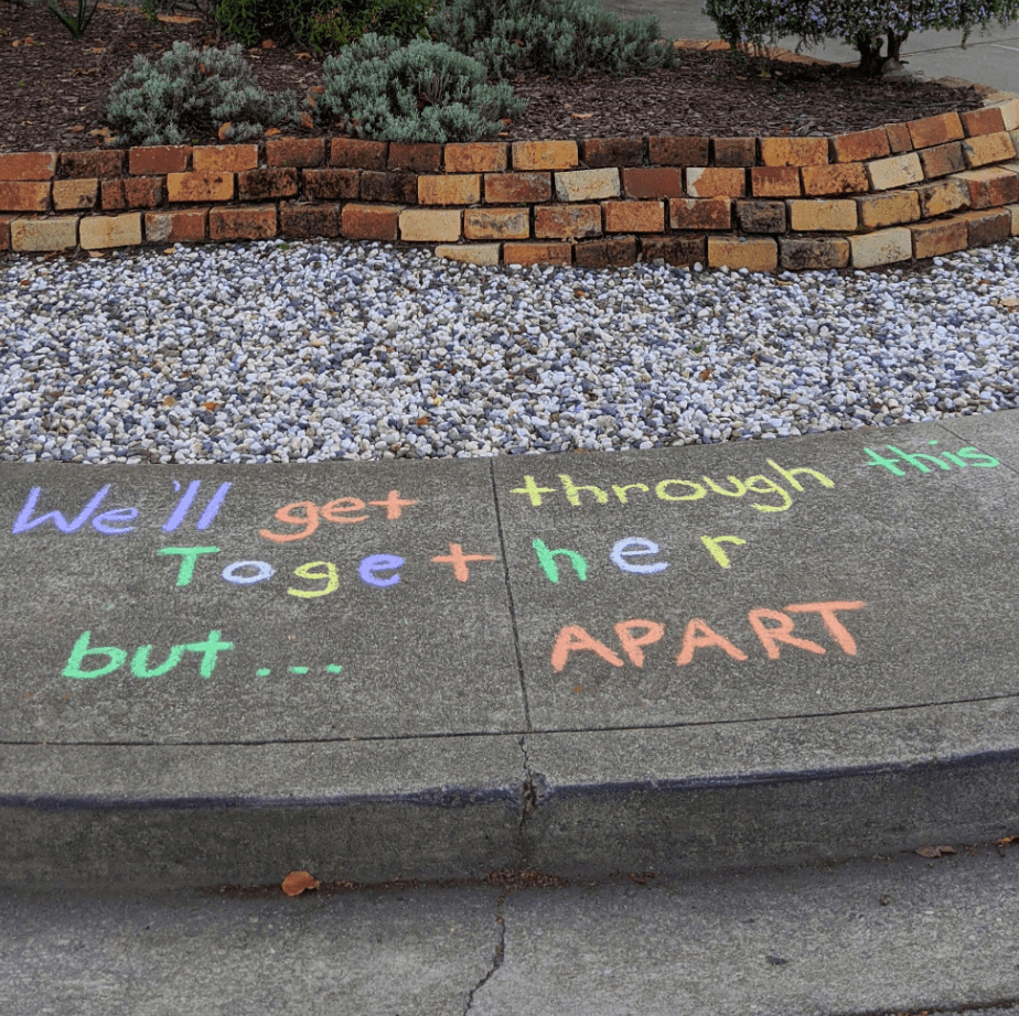 "Chalk Your Walk" Uplifting Colorful Chalk Art Trail