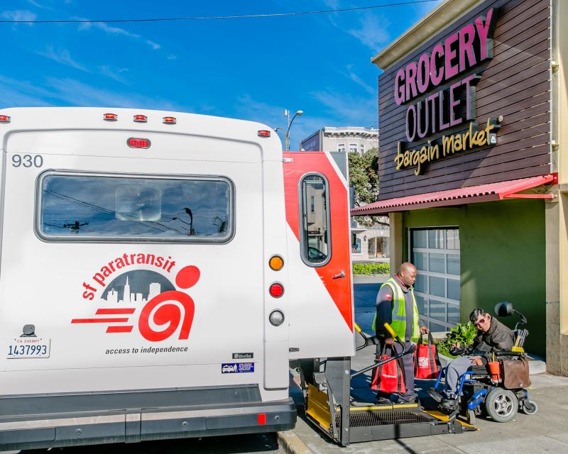 SF's LowCost Shuttle Helps Seniors & Disabled Get to Grocery Stores