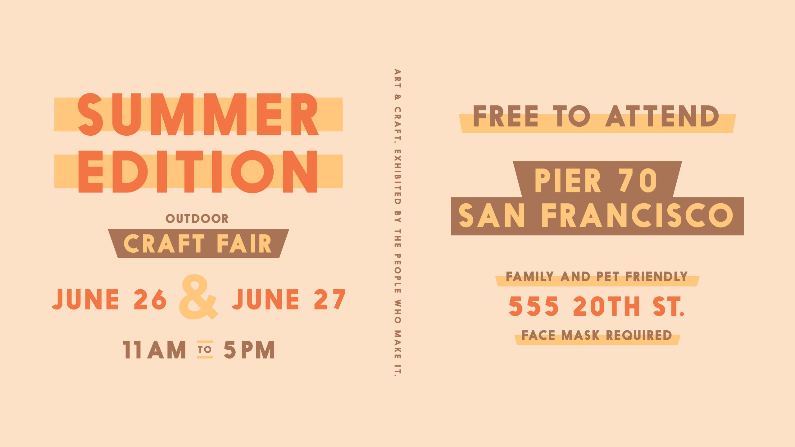 SF's First Huge Outdoor Craft Fair of 2021 is at Pier 70 (June 2627)