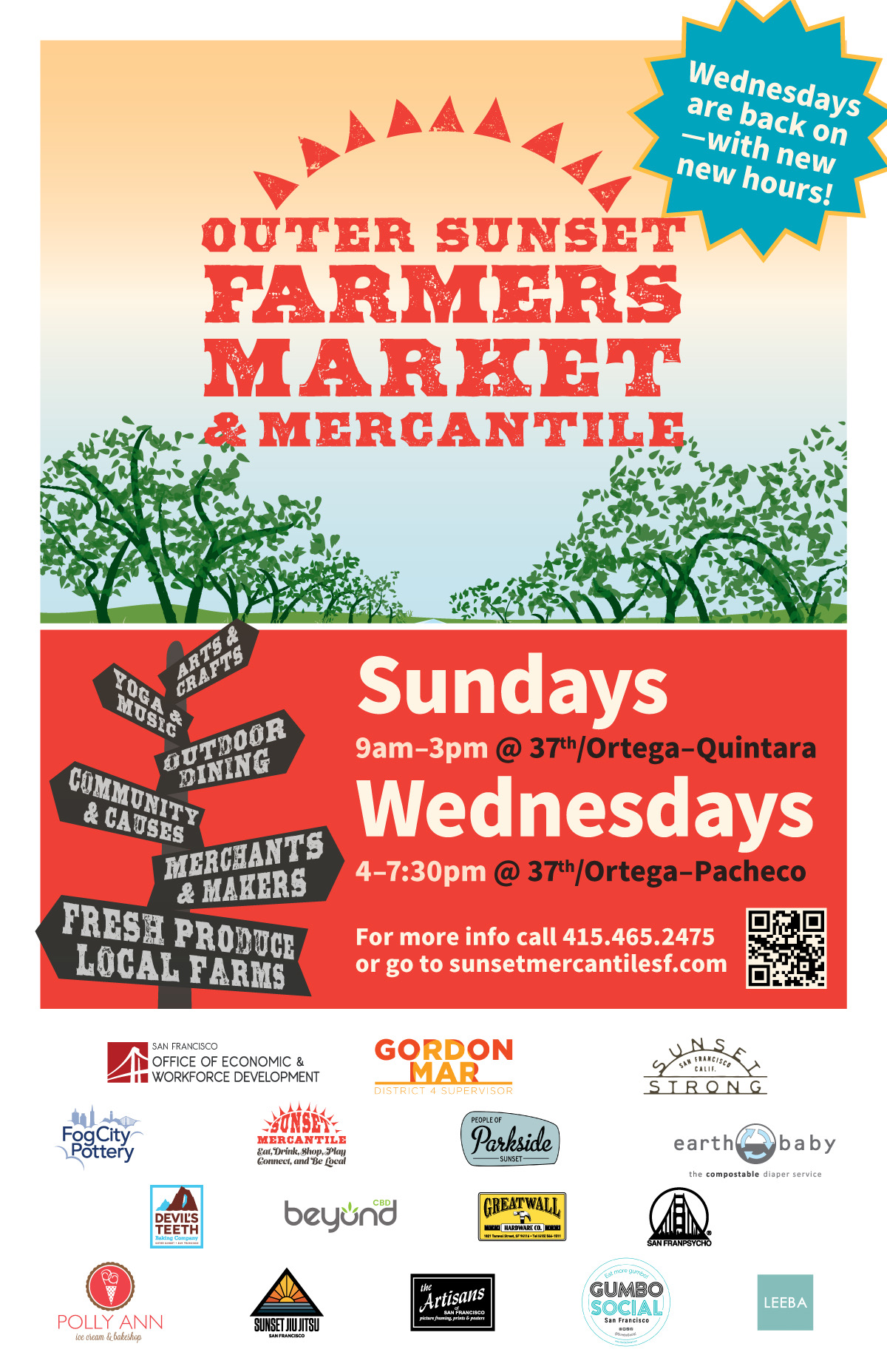 Wednesday Outer Sunset Farmers Market & Mercantile (SF)