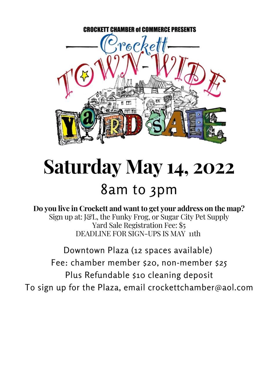 Crockett Town Wide Yard Sale 2022