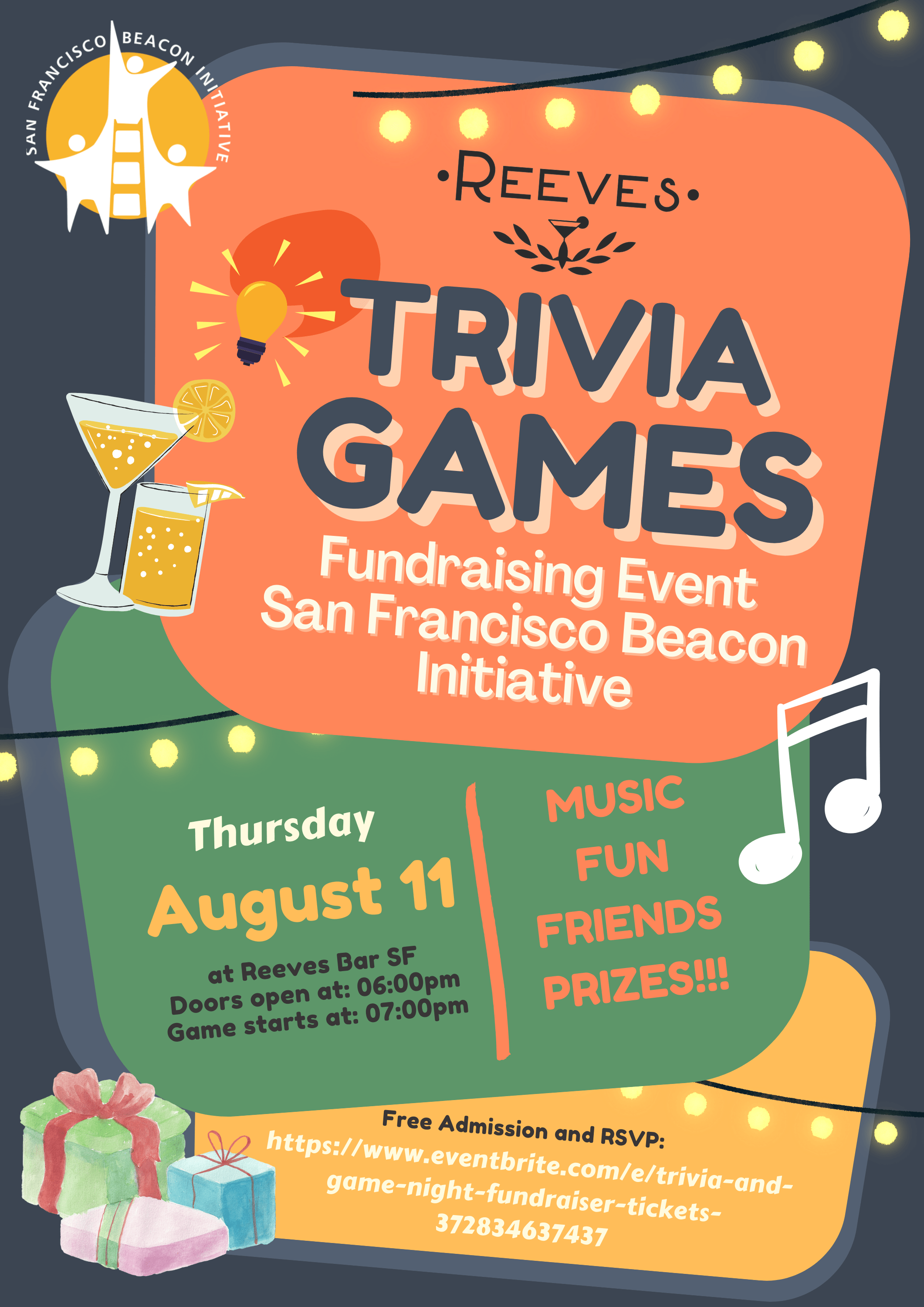 Trivia and Game Night Fundraiser at Reeve's (SF)