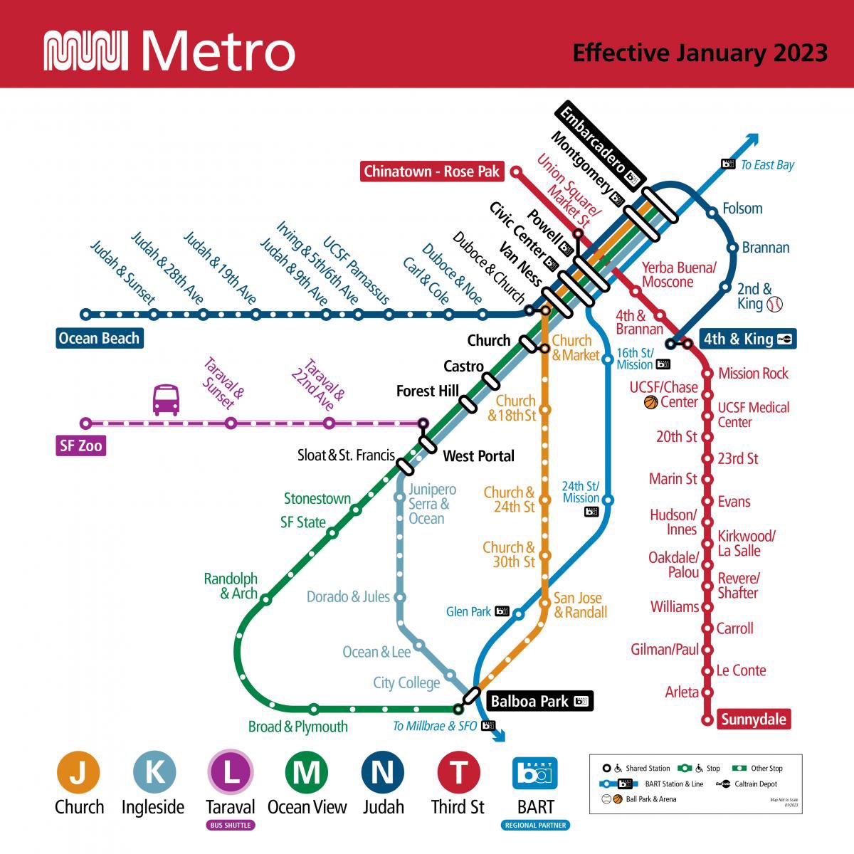 san francisco calendar of events 2023 This is SF's New Muni Map for 2023