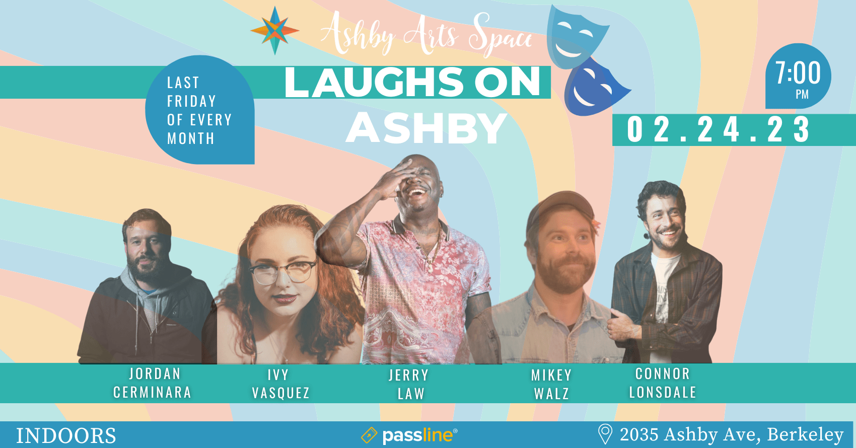 "Laughs On Ashby" Monthly Comedy Showcase at Ashby Arts Space (Berkeley)