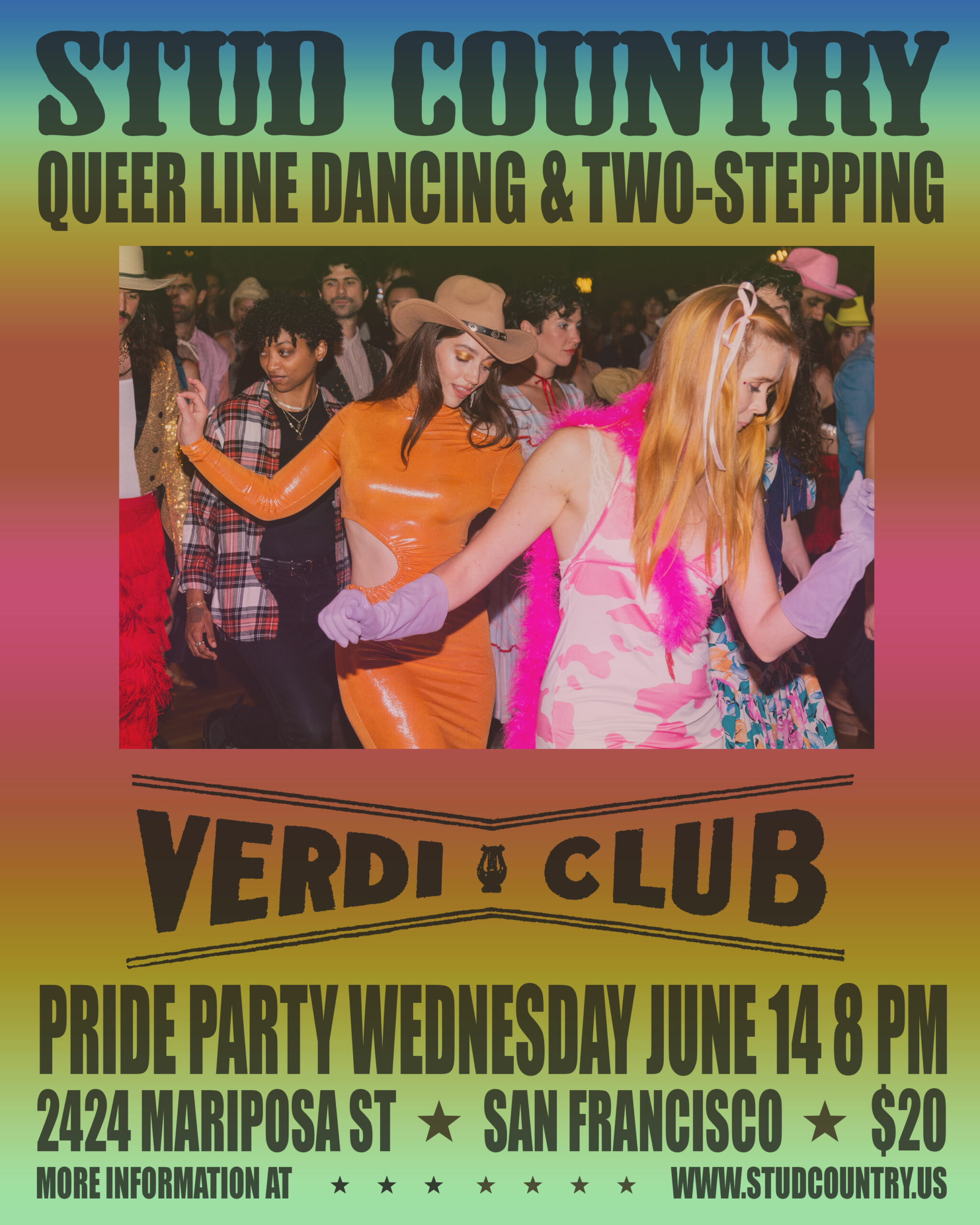 "Stud Country" Queer Line Dancing & TwoStepping (SF)