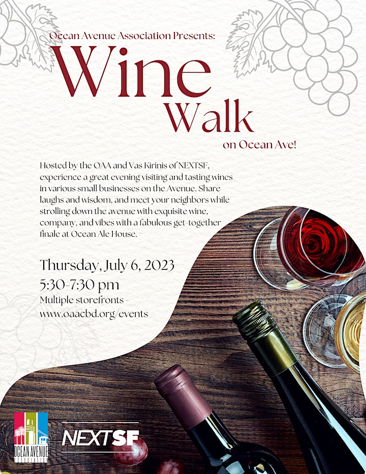Wine Walk on Ocean Ave (SF)